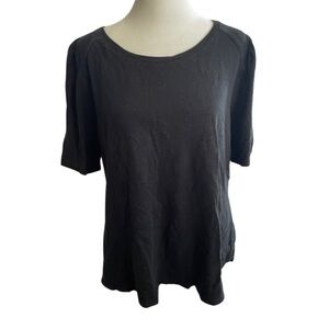 Talbots classic black tee XLP